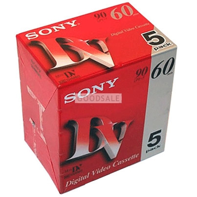 larger Limited/[Sony Mini DV 6mm Tape 5 pieces] for Original SONY Camcorder use/ TAPE for Camera use/ 60