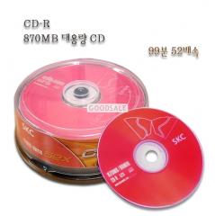 SKC/CD-R/ 52 double speed 870MB/99min/2Pieces /CAKE/Big Content
