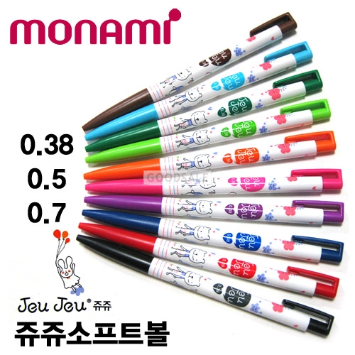 larger MONAMI Jeu Jeu Soft Ballpoint Pen 0.38mm/0.5mm/0.7mm