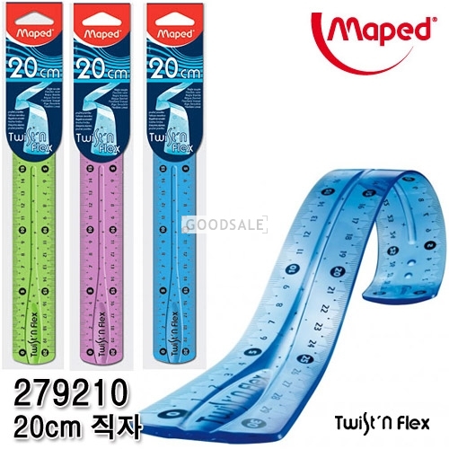 larger Maped Twist'n Flex 20cm Ruler 279210